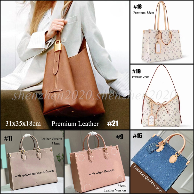 Premium Leather 35cm/29cm/26cm Fashion Women's Handbag Briefcases Shoulder Bag Gifts