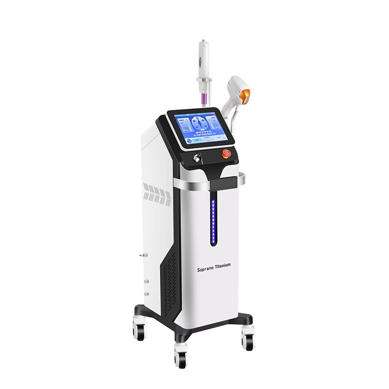 Professional 2 in1 Nd Yag picolaser tattoo removal pico second ice point hair removal laser Diode Machine