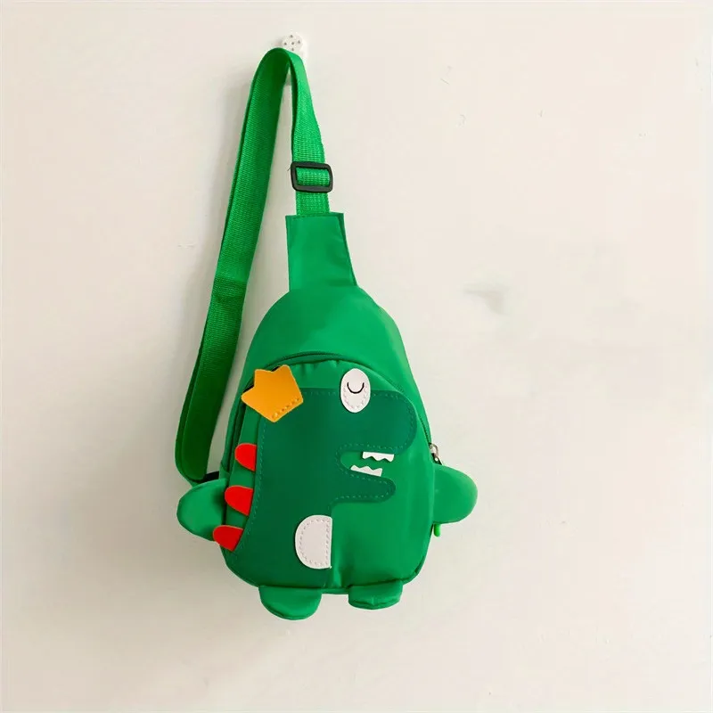 Childrens Backpack Dinosaur Chest Bag Boys and Girls Shoulder Messenger Bag Cartoon Cute Mobile Coin Purse