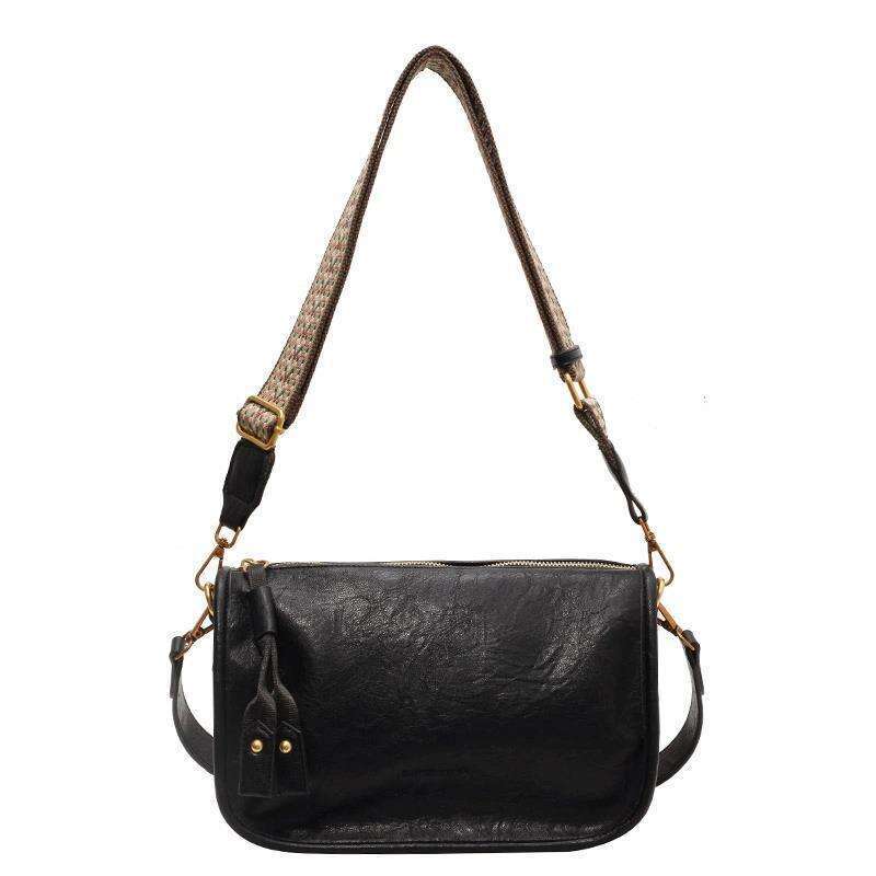 Large Capacity Bag Women, Versatile For Autumn Winter, New Retro Broadband Single Shoulder Crossbody, Men's Textured Pillow, Fashionable And Clas