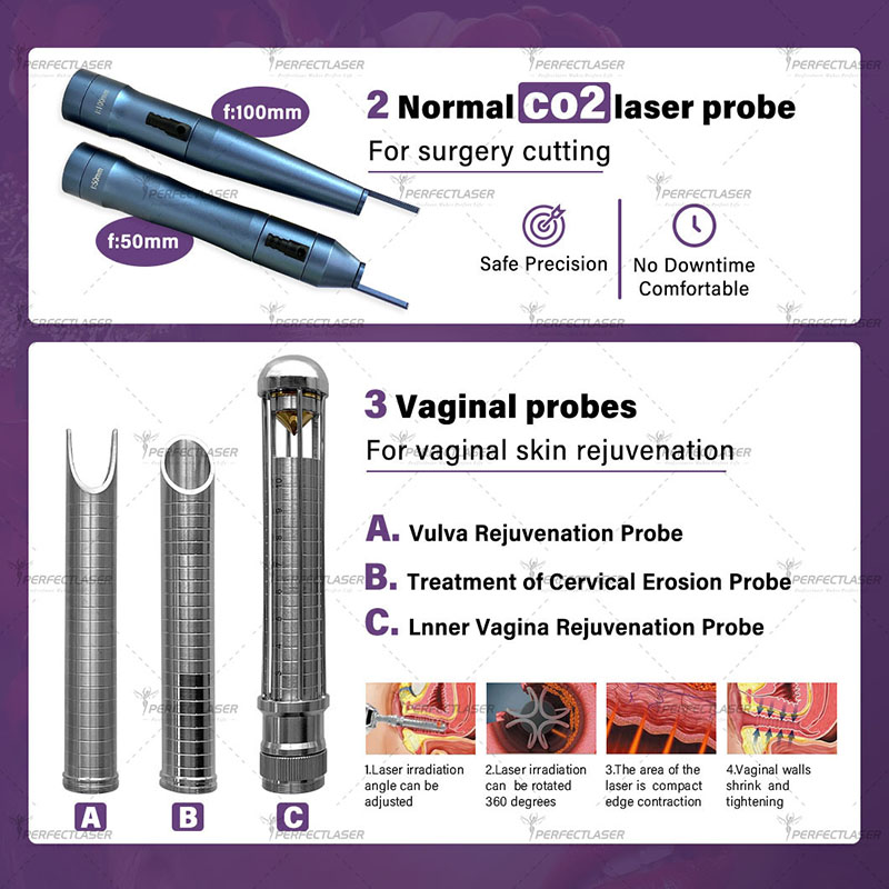 Laser CO2 Aesthetics Pigment Removal Device for Acne Scars removal Machine