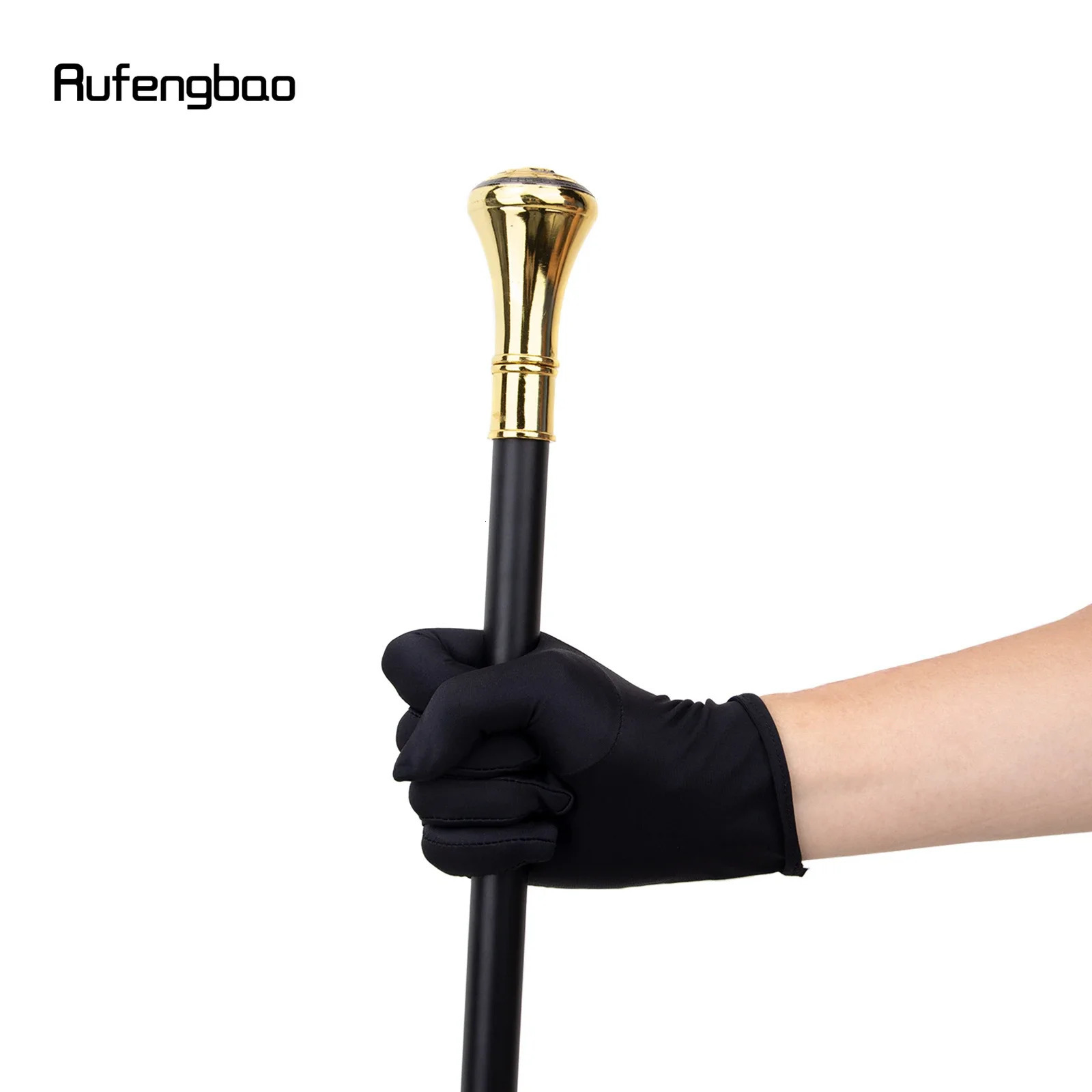 Golden Freemasonry Freemasons VG Totem Relief Walking Cane Fashion Walking Stick Gentleman Crosier Knob Walking Stick 93Cm 24