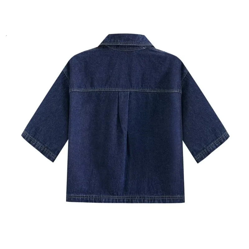 TRAF ZR Demin 2 Piece Short Sets Women Vacation Outfits Summer 2024 Y2k Vintage Womens Spring Suits Loungwear Set Tracksuit 240428