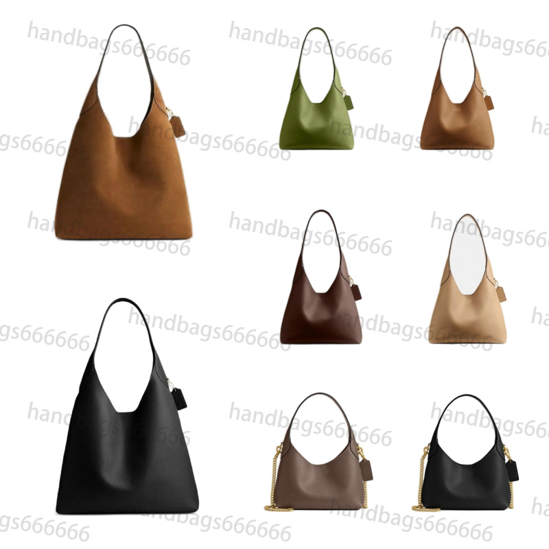 Leather suede bag shoulder bag 28 designer bag solid color classic underarm tote bag designer handbag simple women shopping luxury bags brown te045