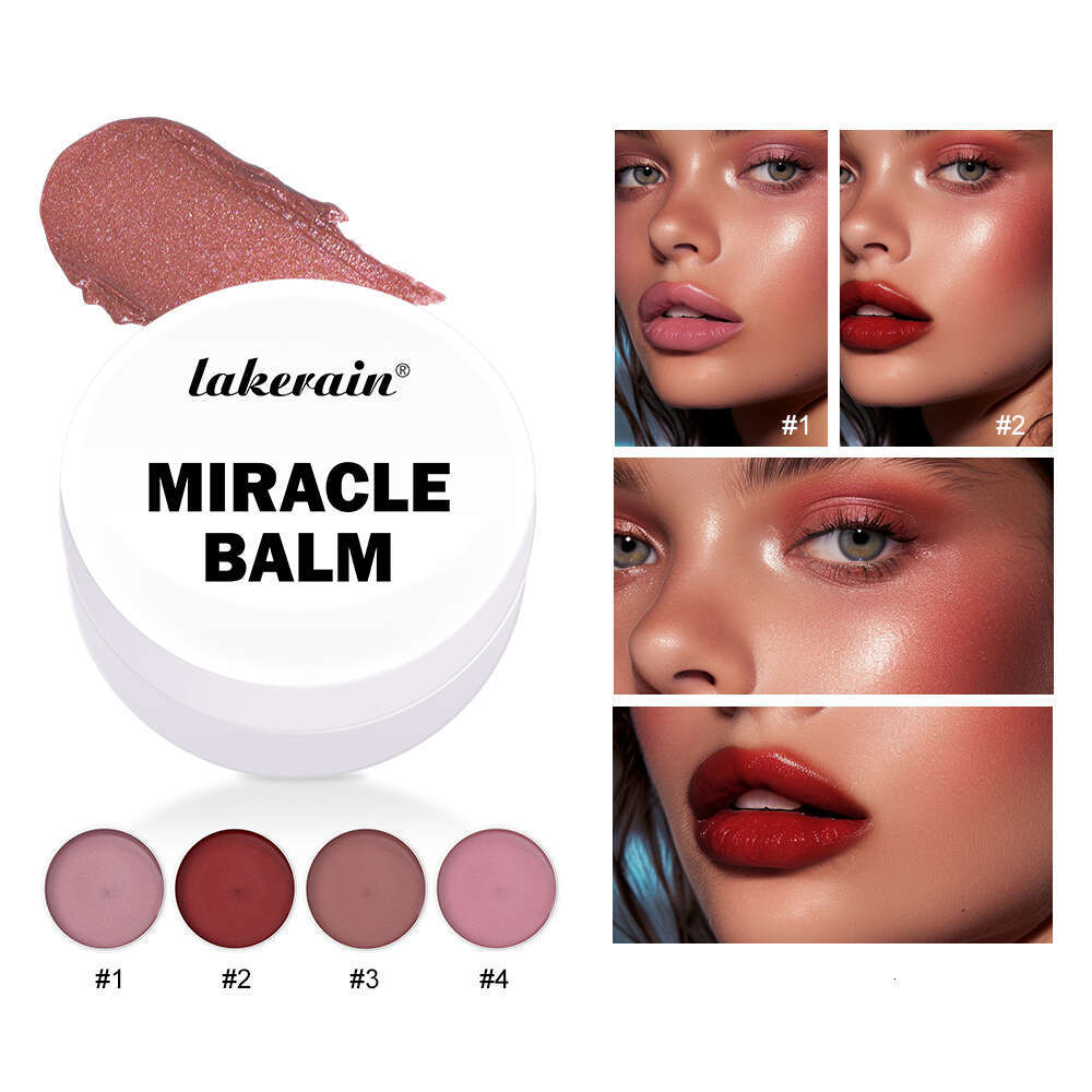 Miracle Downycheek Cream Monochrome Mud Woman New Peach Blush Eyeshadow Lipstick 3In1 Paste Cheek Women Comstics