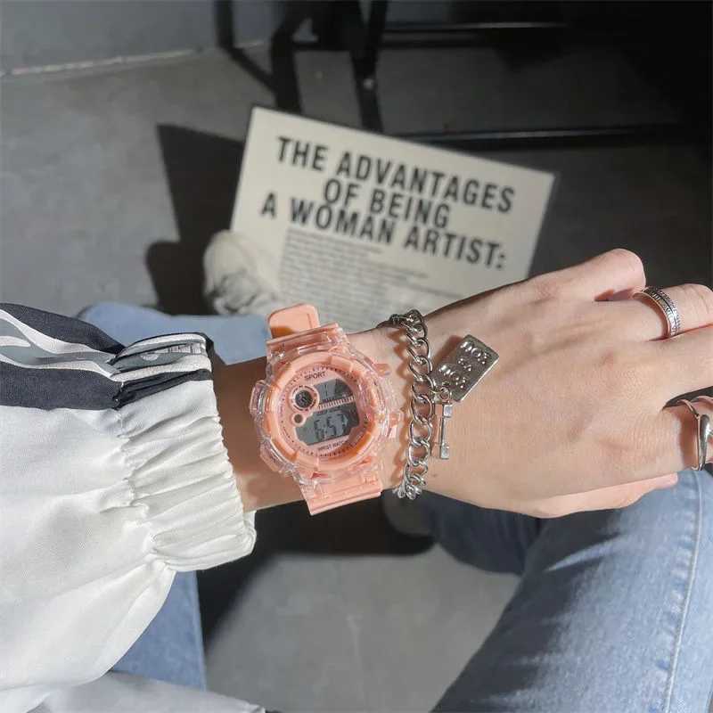 Wens student party teenage high school student glacier white girl high beauty sports Ectonic Reloj Mujer Only M241128