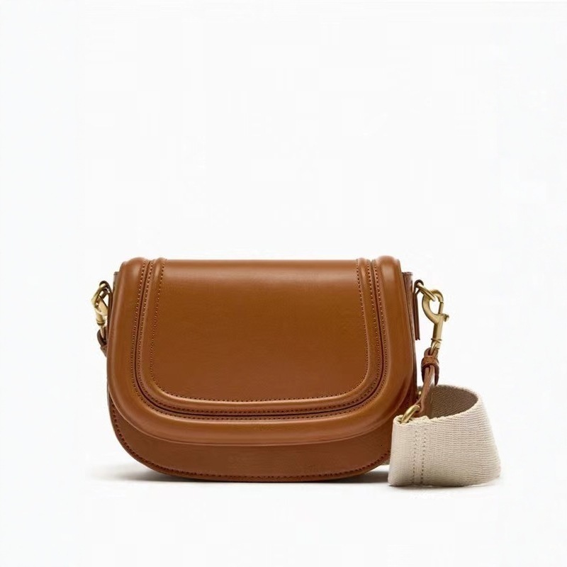 Saddle Crossbody Bags For Women Casual Wide Strap Underarm Shoulder Bag Female Leather Designer Handbags Mujer