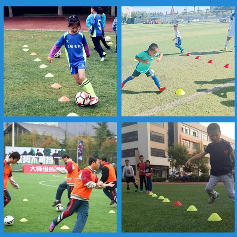 10pcs Soccer Cones Set Football Training Equipment for Kid Pro Disc Cones Agility Exercise Obstacles Avoiding Sports Accessories 240429