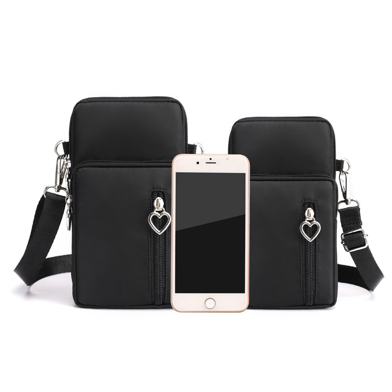 Mobile women's crossbody 2024 new Korean version versatile mini bag, mobile phone bag with hanging neck, zero New wallet, vertical