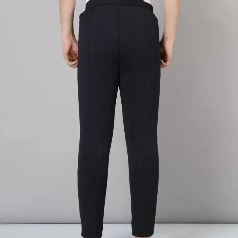 Mens underwear winter elastic waist bottom mens legs pants warm wool thick long John cotton pants 241122