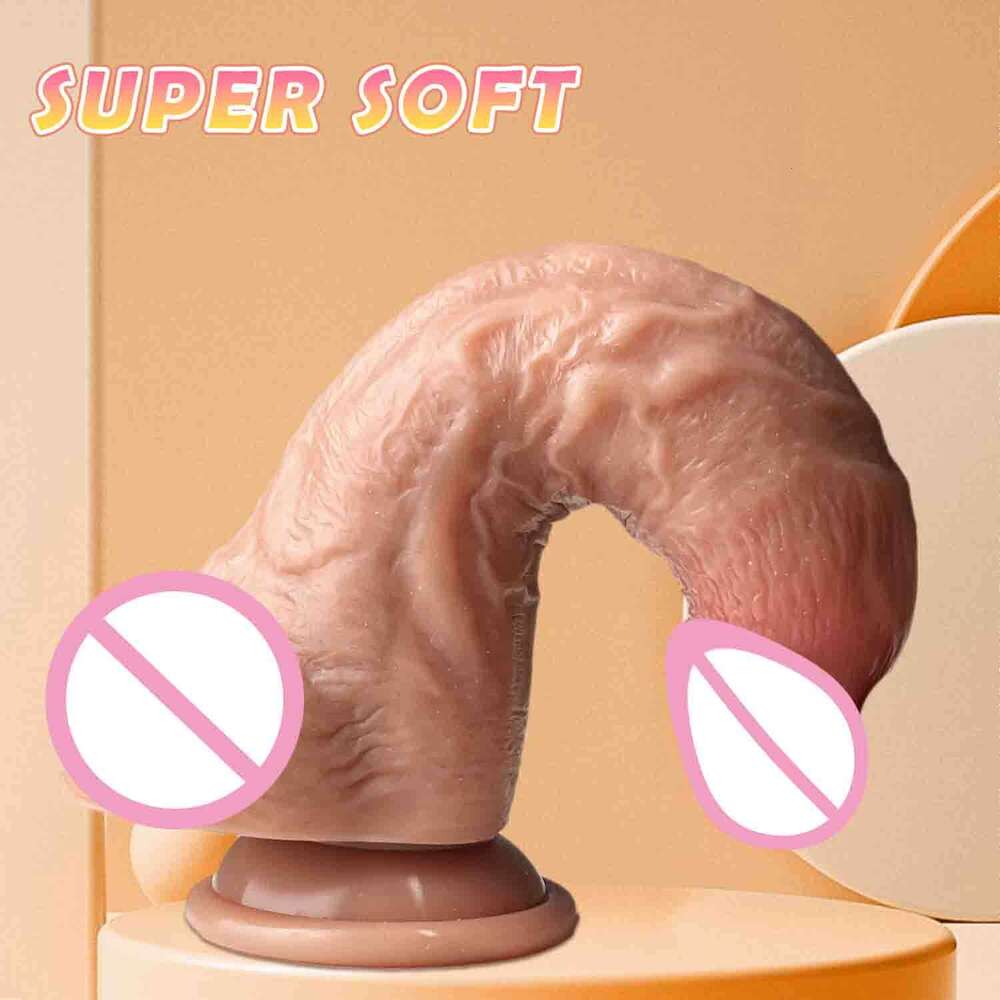 Realistic Thick Dick Long Huge Silicone Dildo Super Soft Strong Suction Cup Vagina Masturbator 18+ Sex Toy For Women