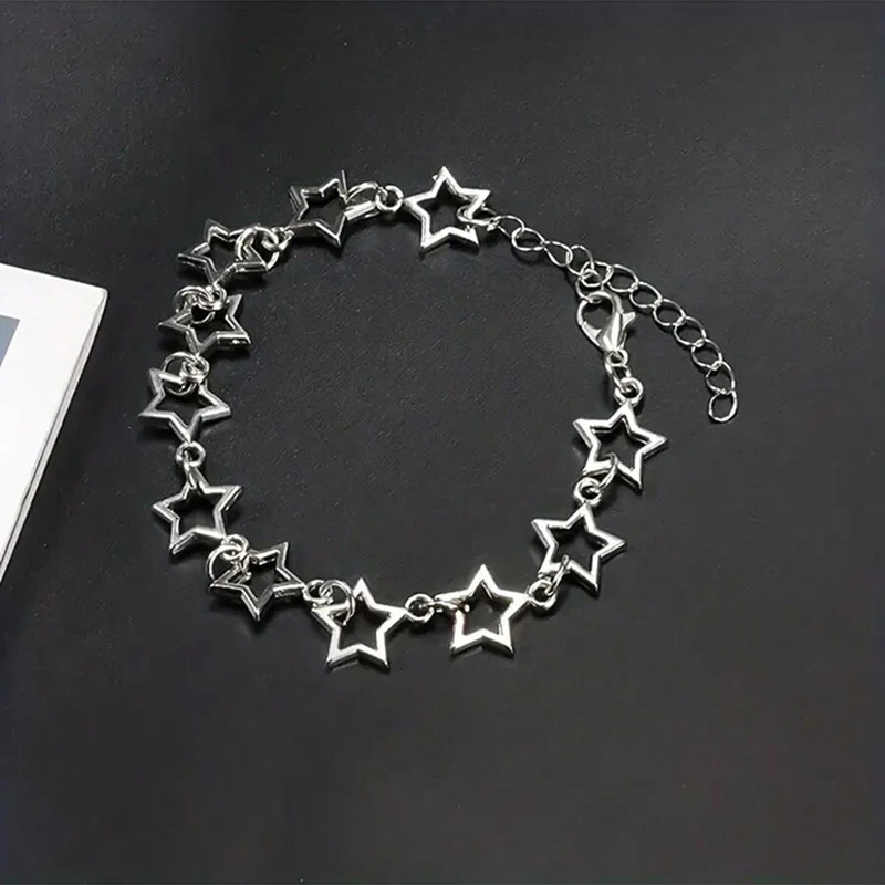 Stars Bracelet Grunge Link Anime Inspired Bangles For Women Charm 241125