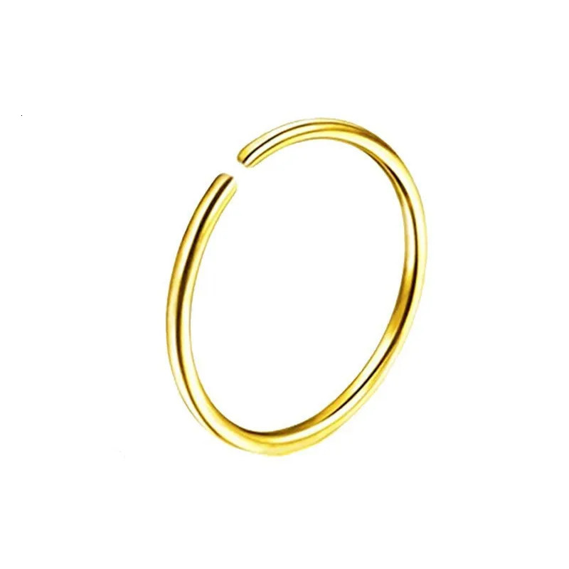 08mm Thin Nose Ring Septum Helix Nostril Piercing Labret Lip Cartilage Earrings Hoop Wholesale 241125