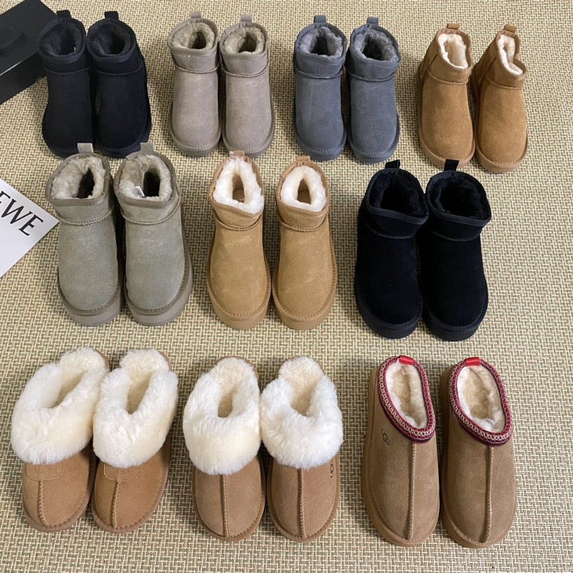 Shoes Designer Shoes Sneakers Boots Winter Boots Waterproof Warm Mid Calf Short Boots Fur Lined Thick Sole Casual Commuter Snow Boots for Women