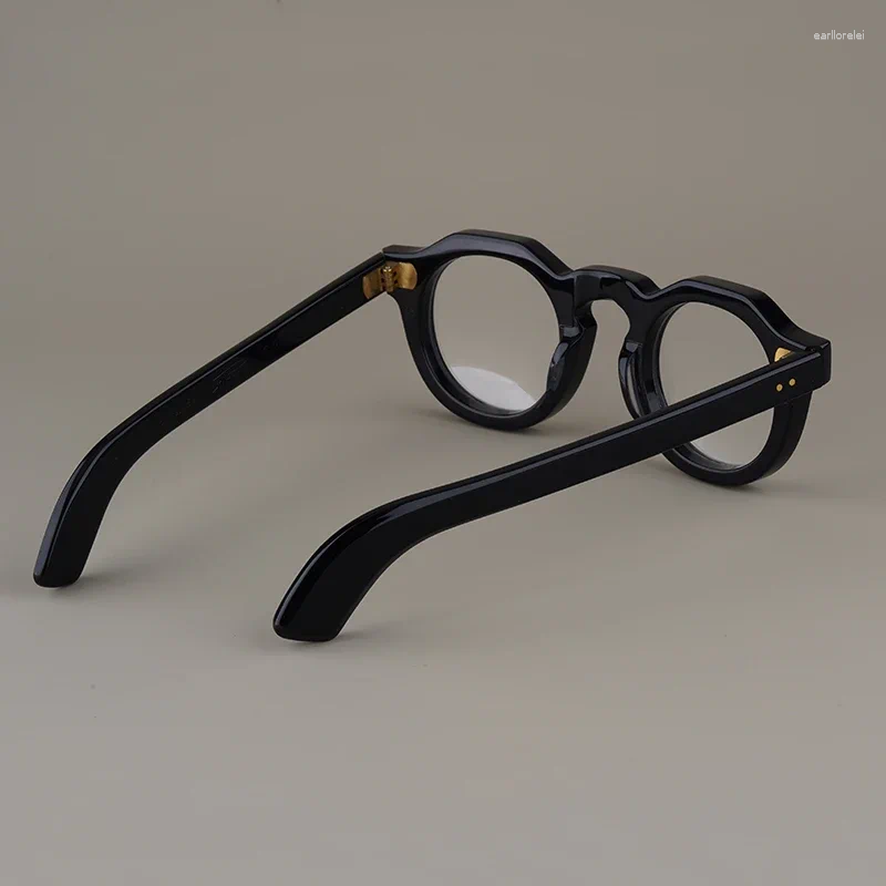 Sunglasses Frames High Quality Vintage Thick Acetate Round Glasses Japanese Handmade Frame For Men Women Brand Retro Fashion Eyeglasses