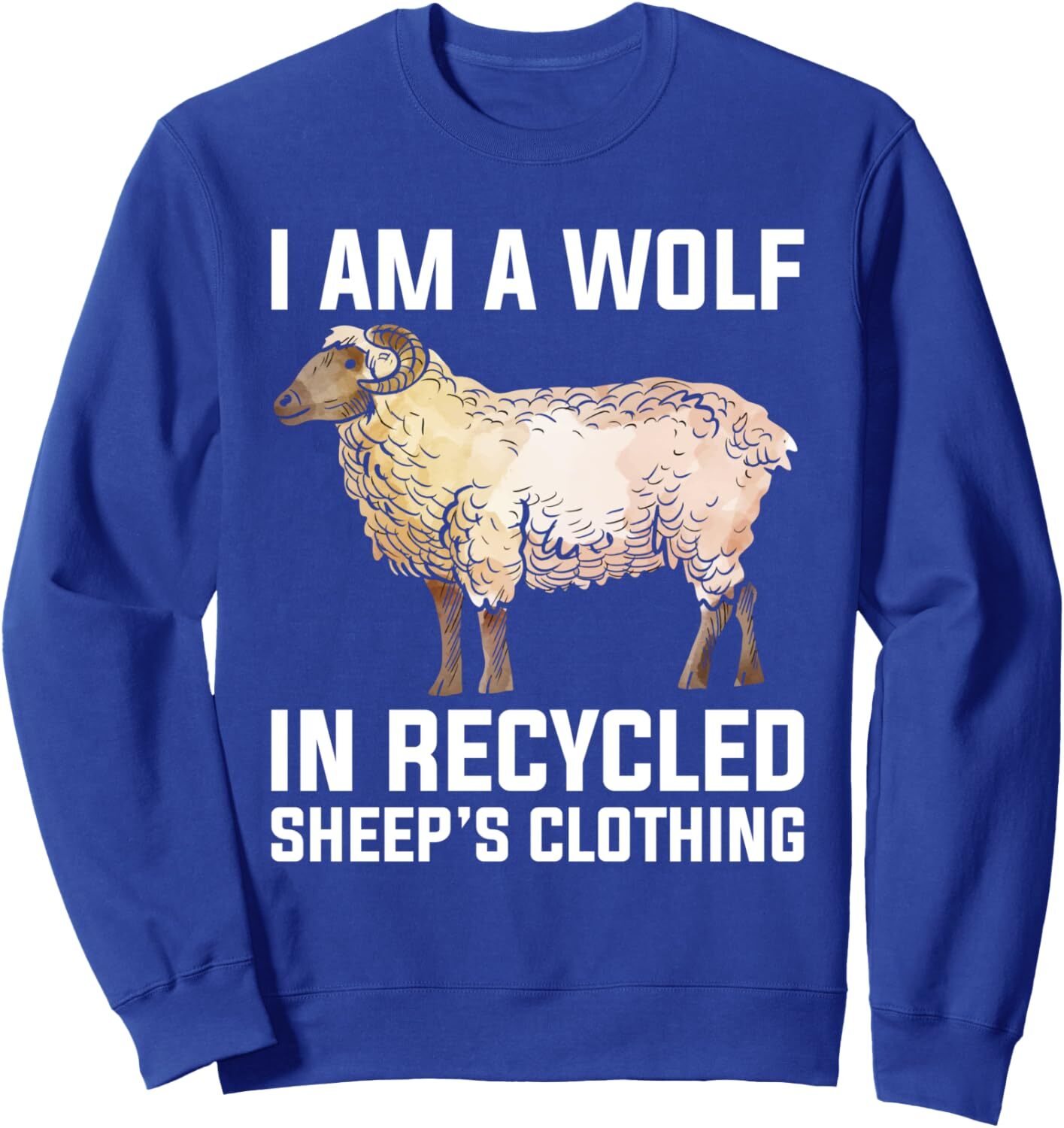 Long Sleeve Shirts for Men sweatshirt Funny Wolf in Sheep Clothes Farmer Sheep Lover Design Sweatshirt Casual tops clothes Leisure simplicity cool