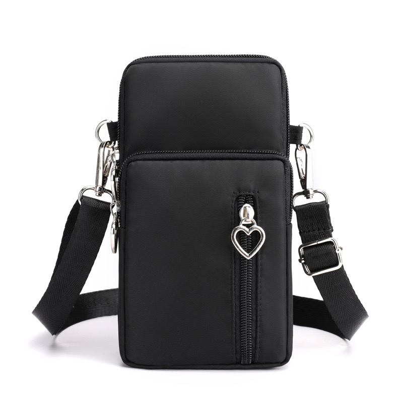 Mobile women's crossbody 2024 new Korean version versatile mini bag, mobile phone bag with hanging neck, zero New wallet, vertical