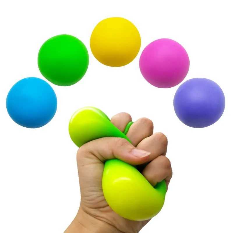 Colorful Vent Ball Safe Squeeze Fidget Toy Able Anti-stress Ball TPR Colored Vent Ball Toy Squeezing Toys Relieve StressXJ241129