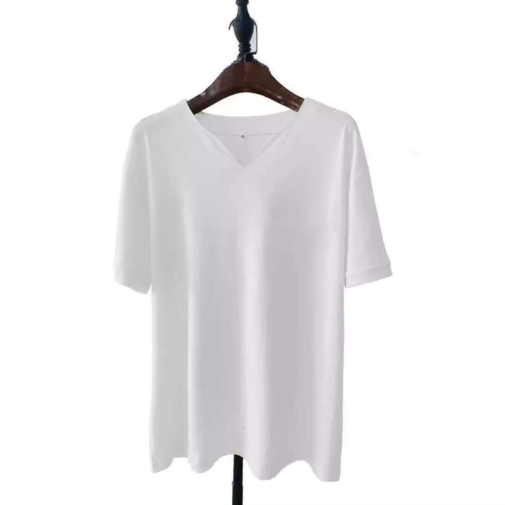 Muscle Men's Fiess Plus Size Sports T-Shirt With Elastic Cotton Pockets, Short Sleeves, Summer V-Neck Top, Trendy Clothing, Fashionable And Casua