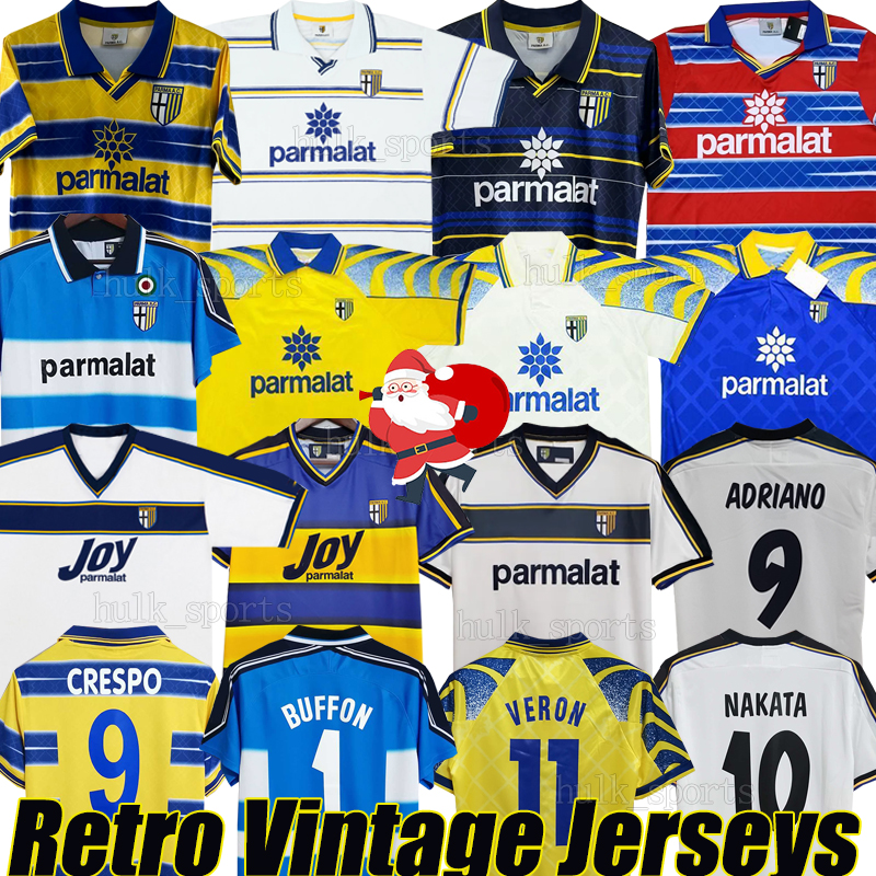 Parma BUFFON Maglia Retro soccer jerseys Classic Vintage 1996 97 1998 99 2000 01 02 03 CRESPO ZOLA CANNAVARO AMOROSO SENSINI THURAM BAGGIO CHIESA football shirts