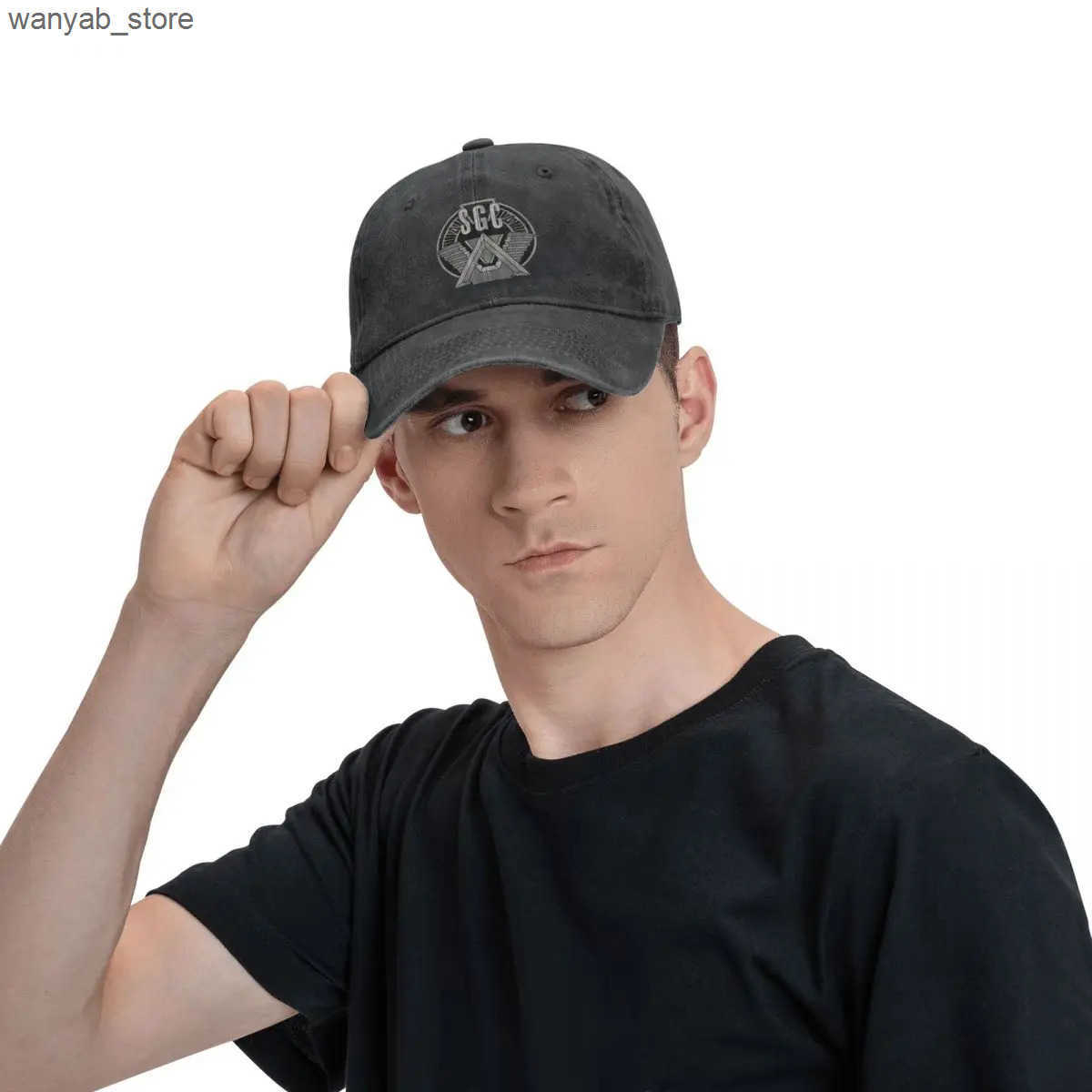 Ball Caps SGC Stargate Command Hat Set Mens Baseball Hat Retro Stargate Command Hat Adjustable L240910