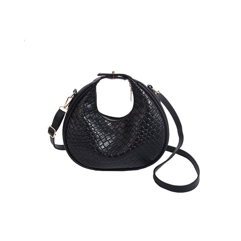 Spring New Fashionable, Simple, Leisure, Commuting, Western Style Crescent Bag, Handheld, Single Cross Shoulder, Women's Bag