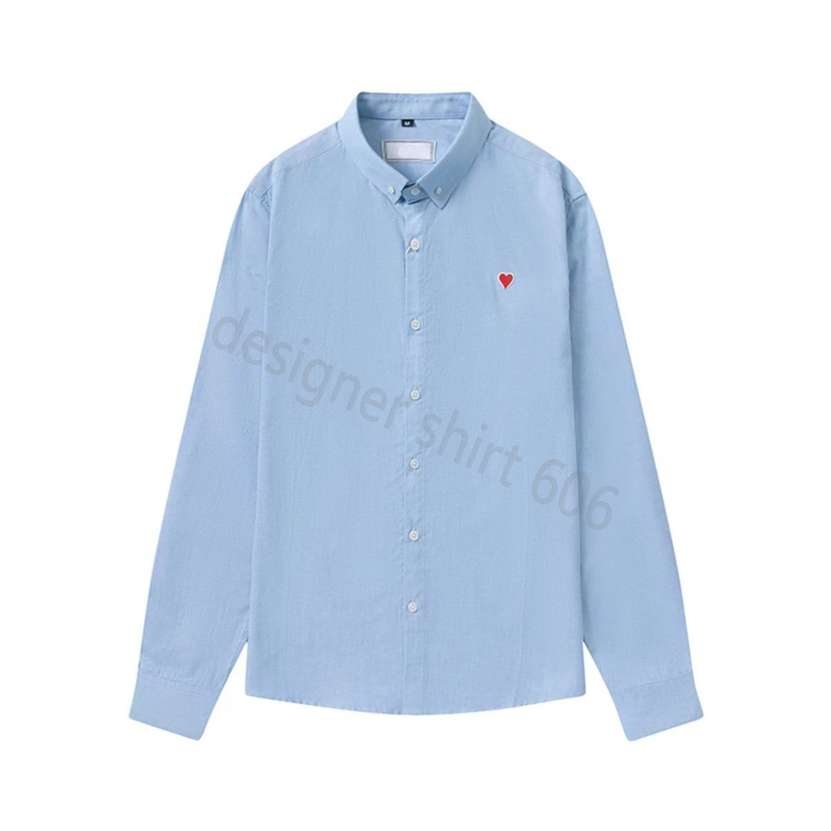 heart shirt designer women men shirt contton college style spring fashion long sleeve tops causul hip pop streetwear love aimss Cardigan heart letter print shirt