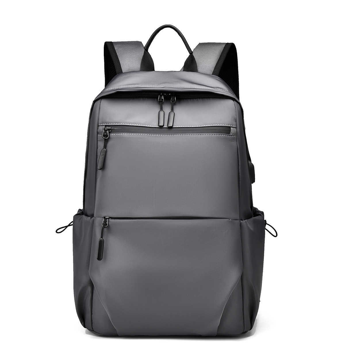 New Men's Commuting Backpack with Large Capacity and Simple Design, College Student Backpack, Computer Bag, Casual 241129
