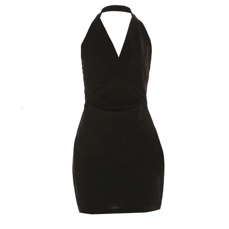 Wind 2023 Summer New Women's Fashion and Sexy Style External Hanging Neck Slimming Dress Set