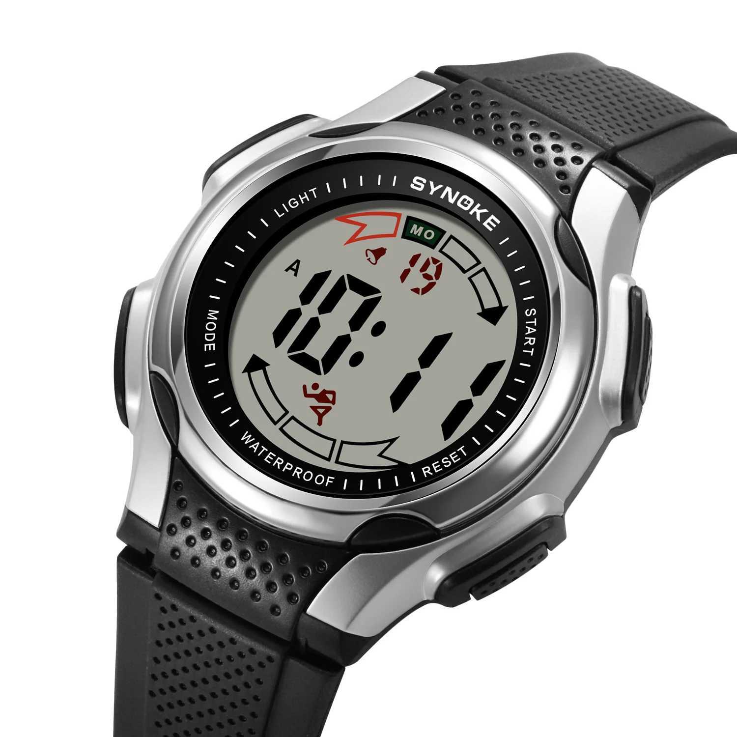 Retro Mini Dial Sports Alarm Clock Weekly Ectronic Mens Simp Sty Reloj Hbre M241128