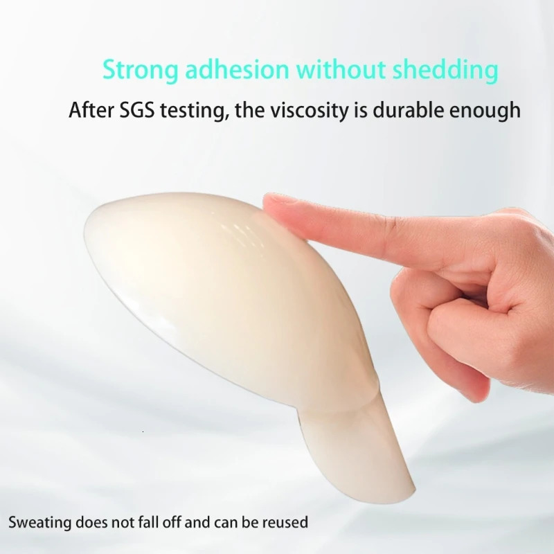 2Pair silicone breast enhancement tape adhesive brass adhesive push up brass invisible shoulder strap back brass paste soft cushion cover 240429