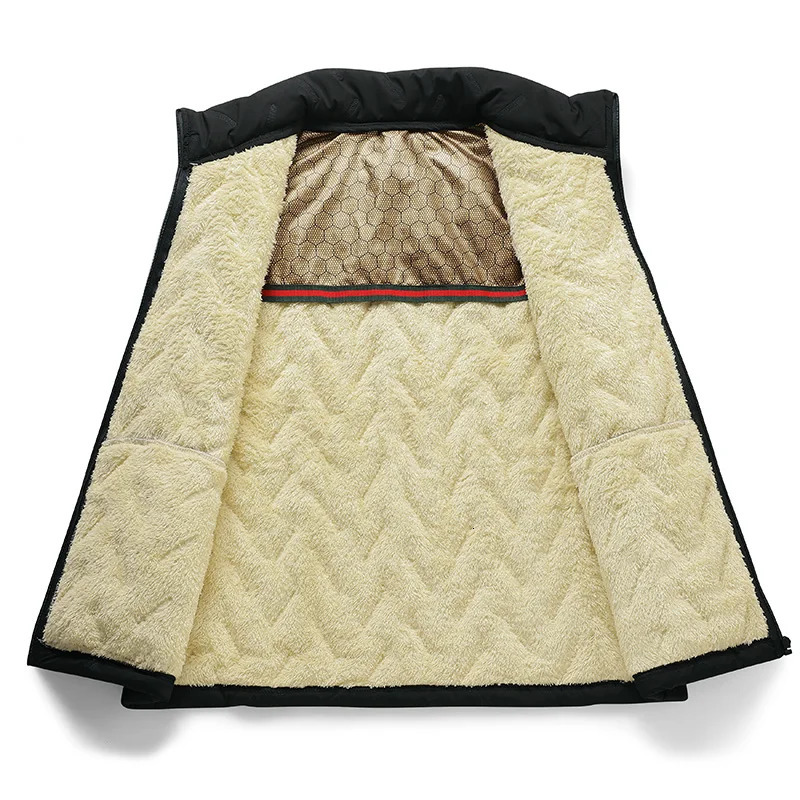 Autumn Winter Mens Vest Jacket Thicken Fever Graphene Warm Jackets Waterproof Male Coat Casual Waistcoat Top Clothing 241129