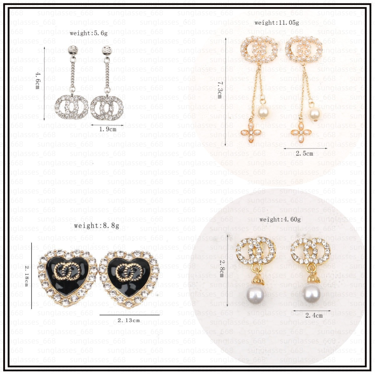 Hot Mixed Simple Gold Plated Luxury Brand Designers Letters Stud Geometric Famous Women Round Crystal Pearl Earring Wedding Party Jewerlry with gift hot pearl