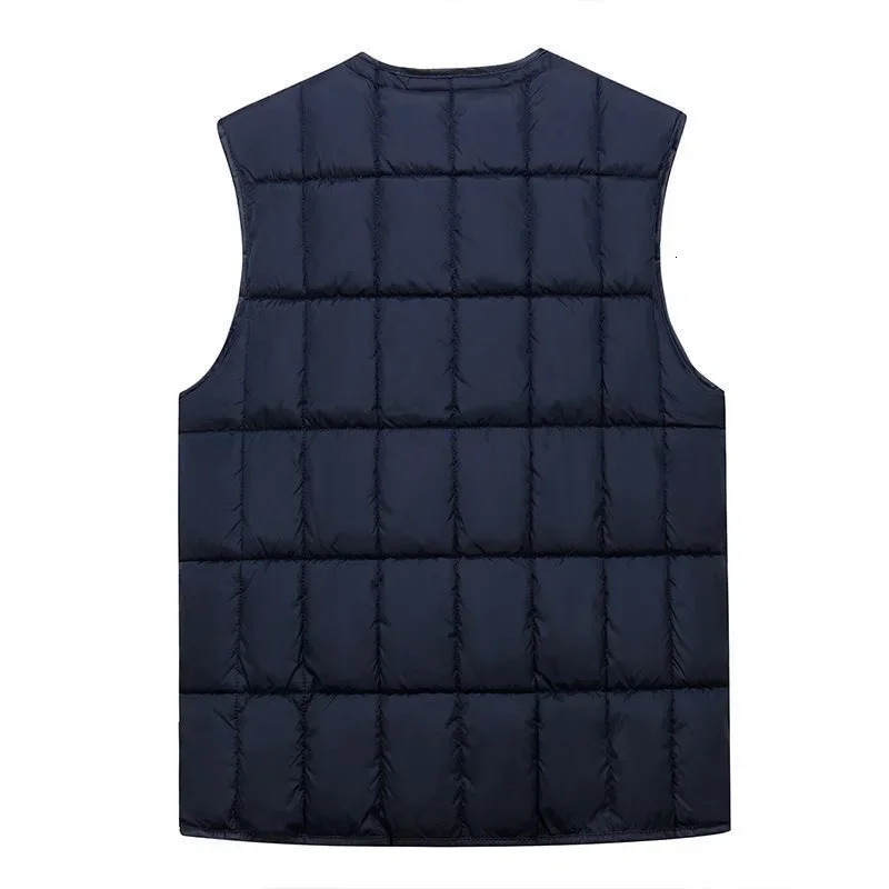 2023 Mens Vest Jacket Autumn Winter Warm Sleeveless Casual Stand Collar Trend High Quality Sports Coat 241129