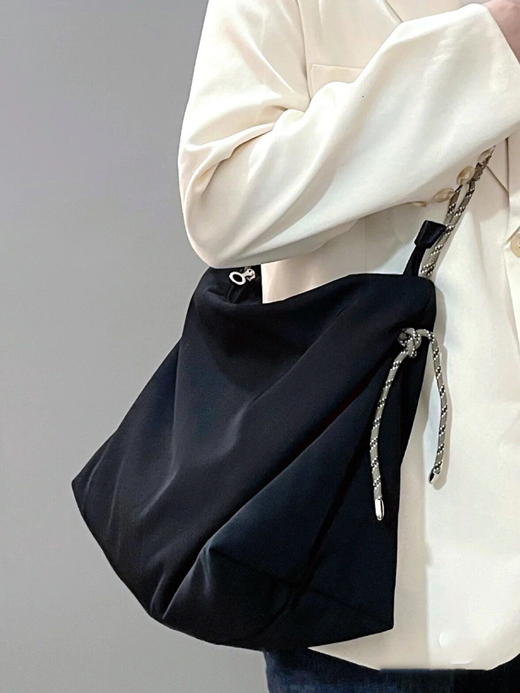 MY Leisure Oxford Cloth Large Bag Trendy Knot Tote Bag Large Capacity Commuter Shoulder Bag