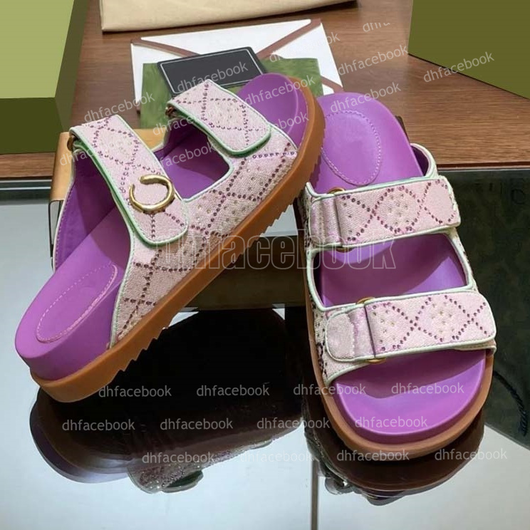 Designer slippers womens sandals Platform slippers thick sandal women men slides sandals summer Flat Sandals Beach comfort shoes classic sandals size 35-41