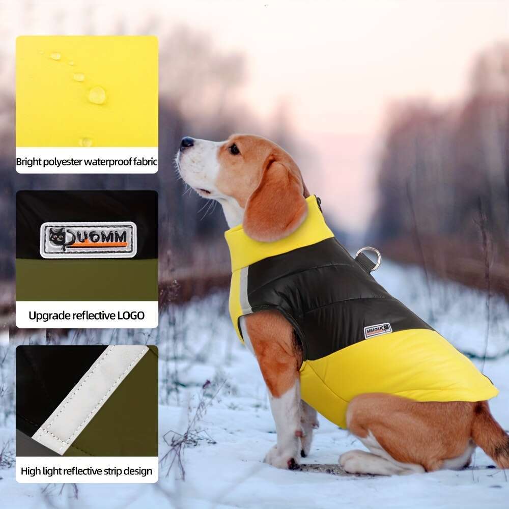 Small, Medium, Large Dogs Waterproond Warm Winter Coat, Reflective and Comfortable Pet Jacket