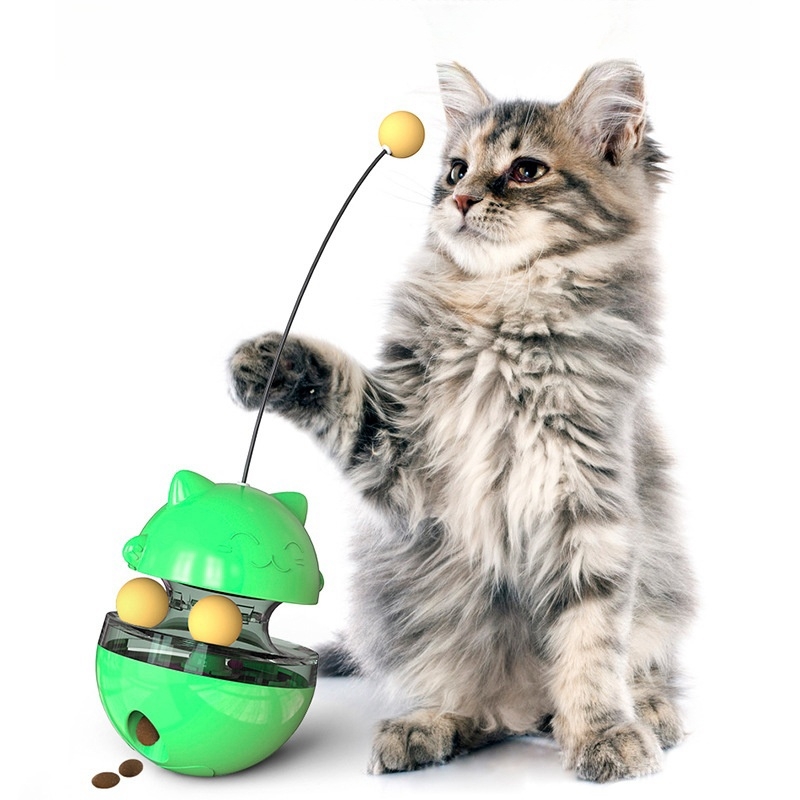 Update 2025 New Feeding Ball, Teasing Stick, Tumbler Cat Wheel Toy, Self Hi Artifact, Pet Supplies Wholesale, Free Shipping