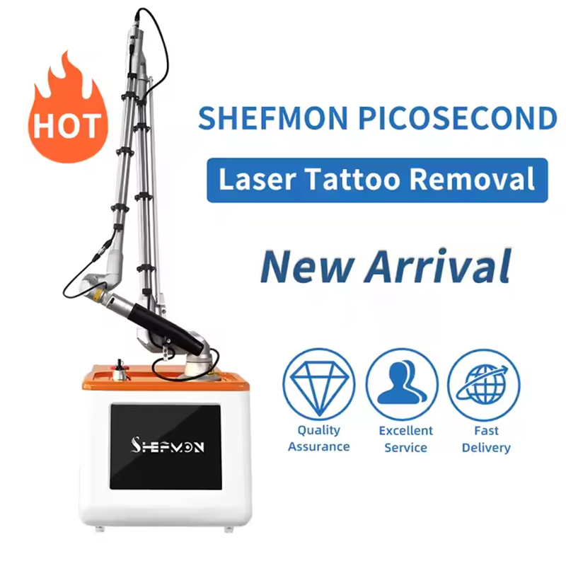 Portable carbon laser peel picosecond anti acne whitening face nd yag laser q switch tattoo removal machine