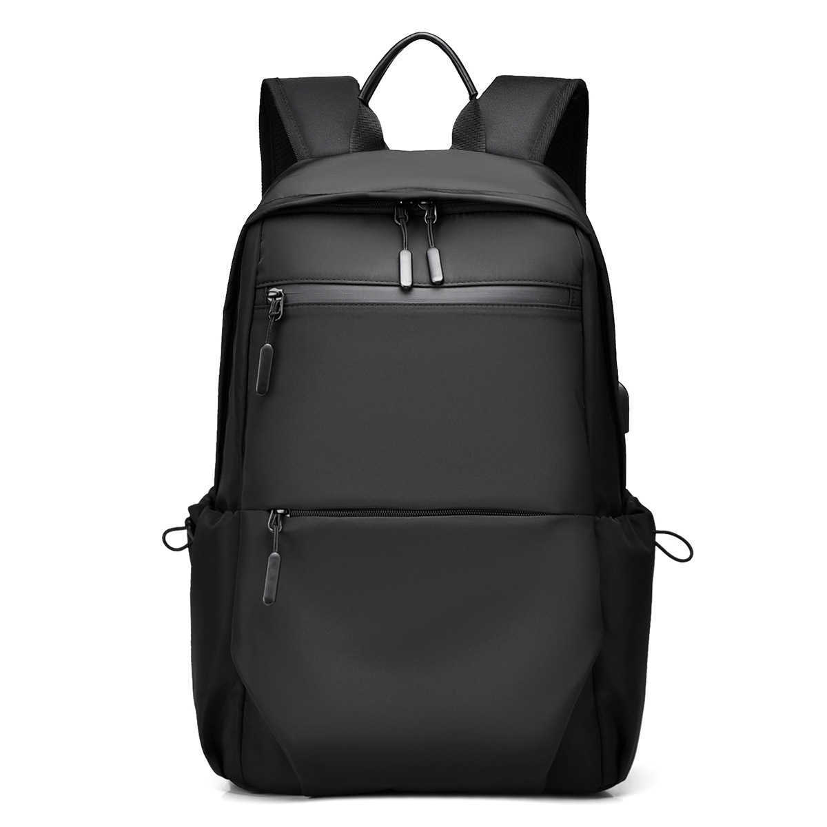 New Men's Commuting Backpack with Large Capacity and Simple Design, College Student Backpack, Computer Bag, Casual 241129