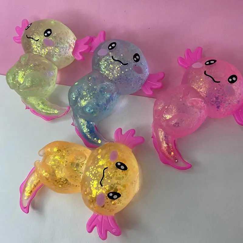 Axolotl Fidget Toy Slow Rising Stress Ball Fidget Toys Axolotl Squeeze Fidget Toy Antistress Toy For Girls Boys Birthday GiftsXJ241129