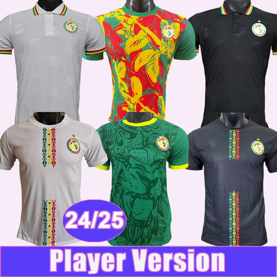 24 25 Senegal Mens Player Version Soccer Jerseys National Team KOULIBALY DIALLO MENDY MENDY GUEYE SARR Home Away Special Edition Football Shirts