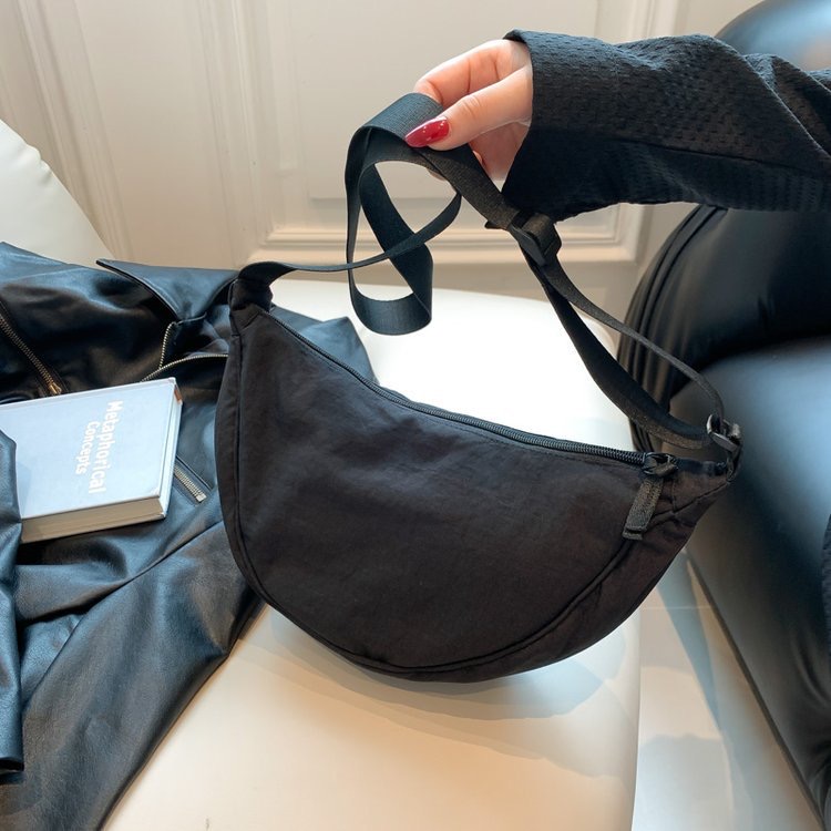 U Home Fitting Room Same Style Shoulder Nylon New Fabric Micro Wrinkled Waterproof Crossbody Yangqi Dumpg Bag