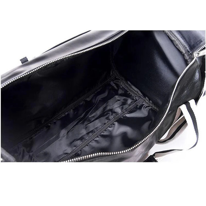 PU Sport Gym Bag Women Men Shoulder Bags Fitness Yoga Training Waterproof Travel Bag Handbag Daily Handbag Shoes Storage Pocket 240415
