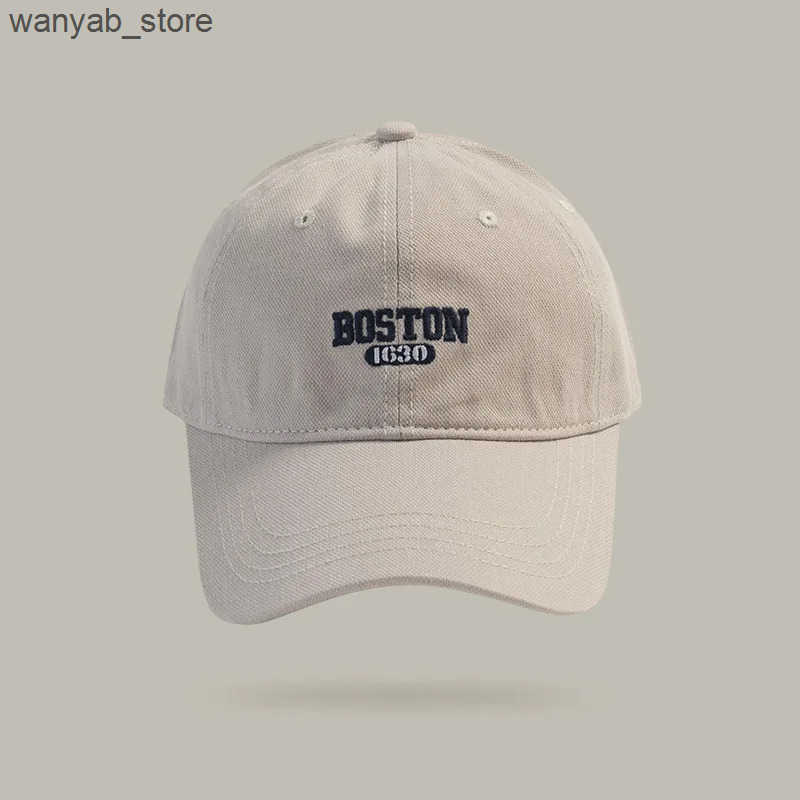 Ball Caps Embroidered baseball cap casual solid color dad hat breathable and adjustable sun hat suitable for womens daily use L240910