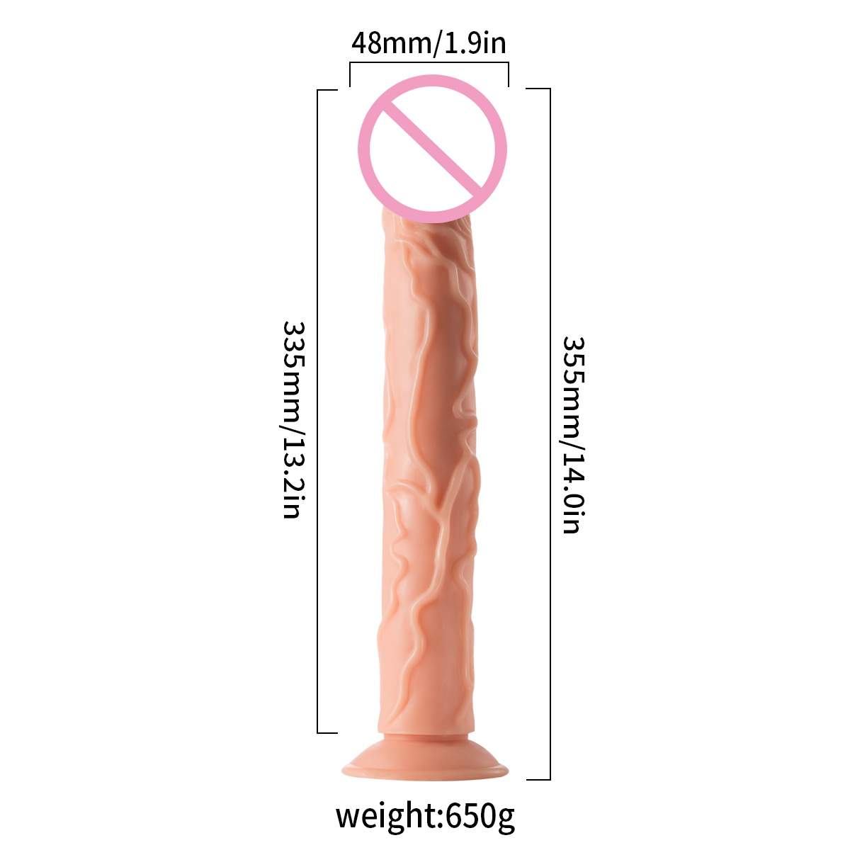 Male sex toy Dildos Long Dong for Sided Anal Play G-spot Stimulator Sex Toys for Women Couple