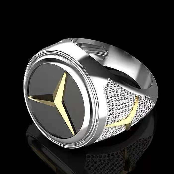 Hecheng Creative Personalized Car Men's Punk Hip Hop Ring