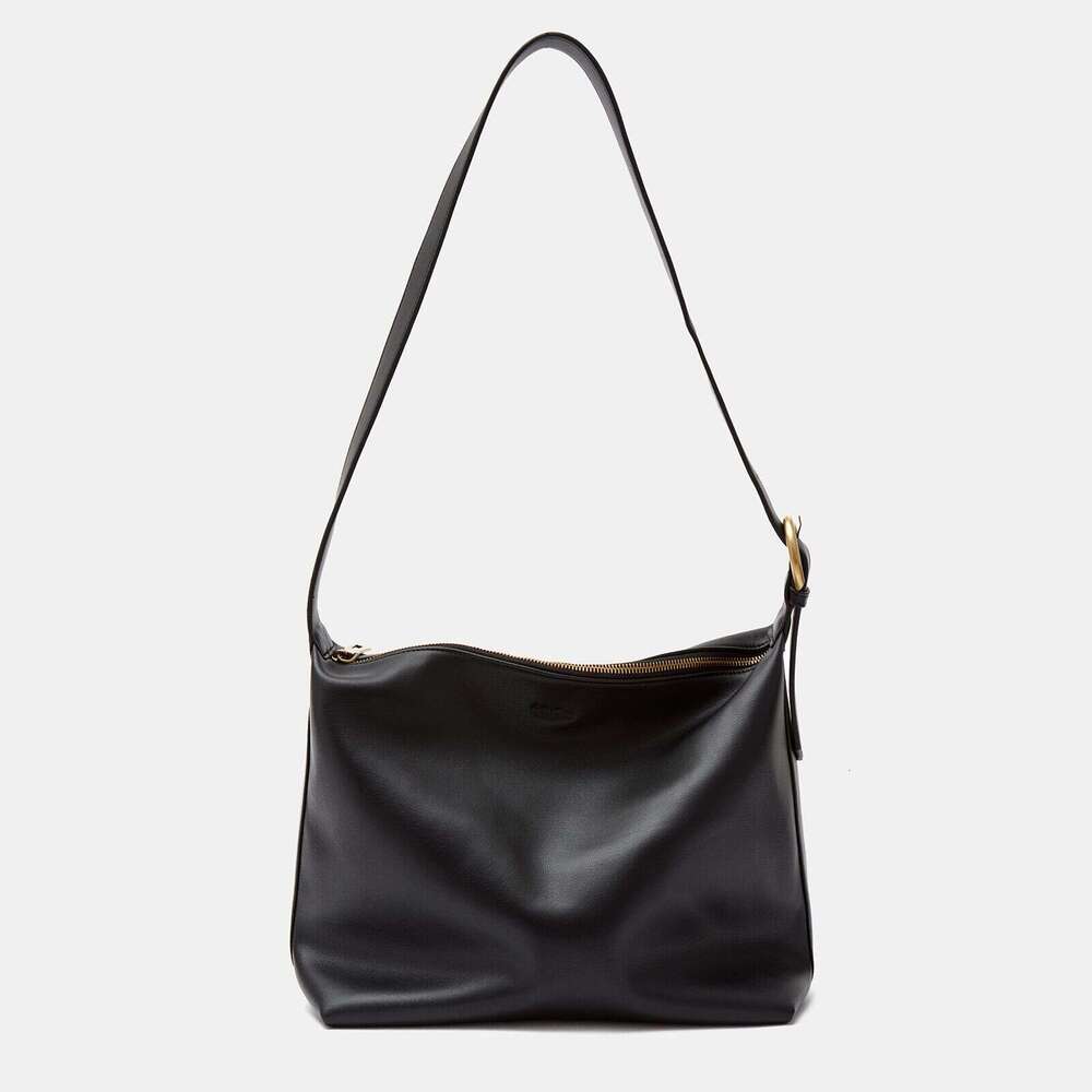 LEMON KOKO One Shoulder Armpit Simple And Versatile High-Capacity Temperament Fashion Niche Cowhide Women Bag