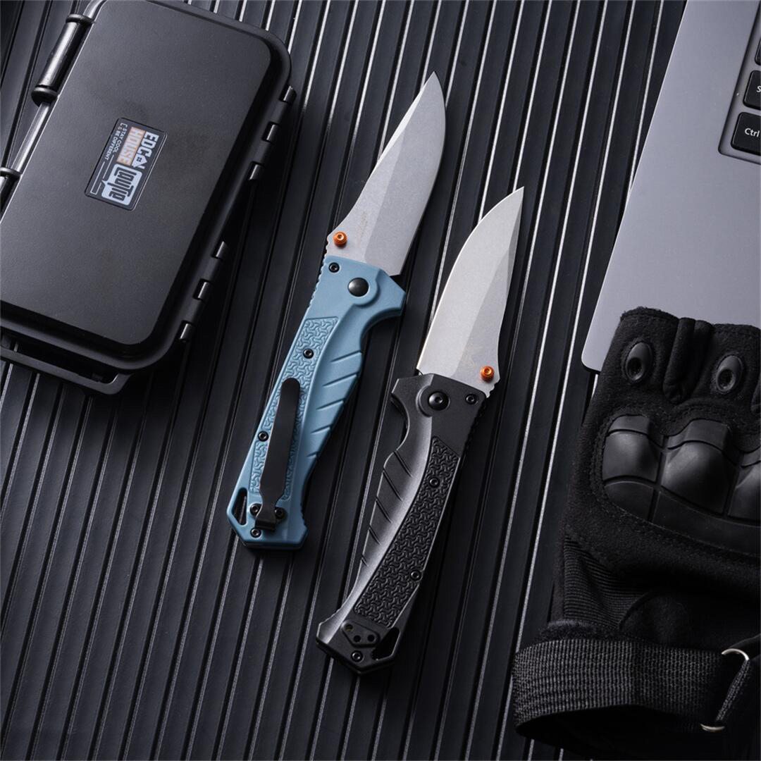 BM Adira 18060 Assisted Folding Knife 9Cr18Mov Stonewash Finish Blades Deep-carry Pocket Clip Tactical Survival Rescue Hunting 533 535 940 EDC Knives