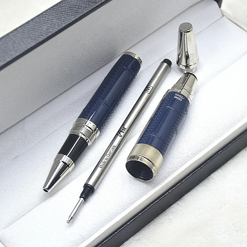 Limited Edition Saint-Exupery Blue/Black Rollerball Pen Ballpoint Pen Office School Writing Fountain Pens With MB Serial Number 240423